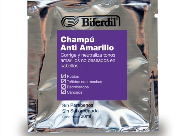 Biferdil Shampo Anti Amarillo en Sobre 20ml