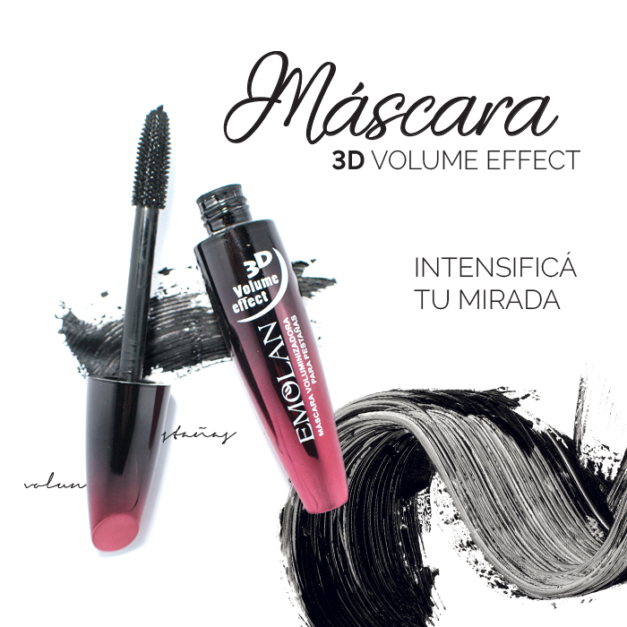 EMOLAN MASCARA DE PESTAÑAS 3D TONO NEGRO