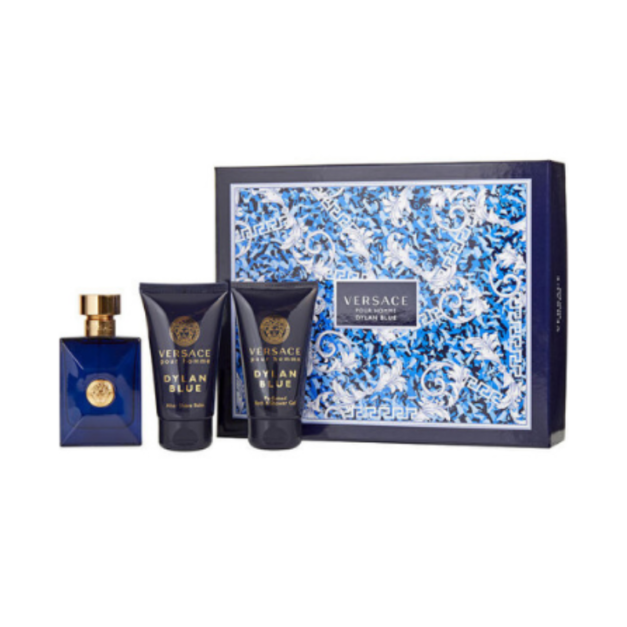 DYLAN BLUE POR HOMME VERSACE 50ML + AFTER SHAVE + SHOWER GEL