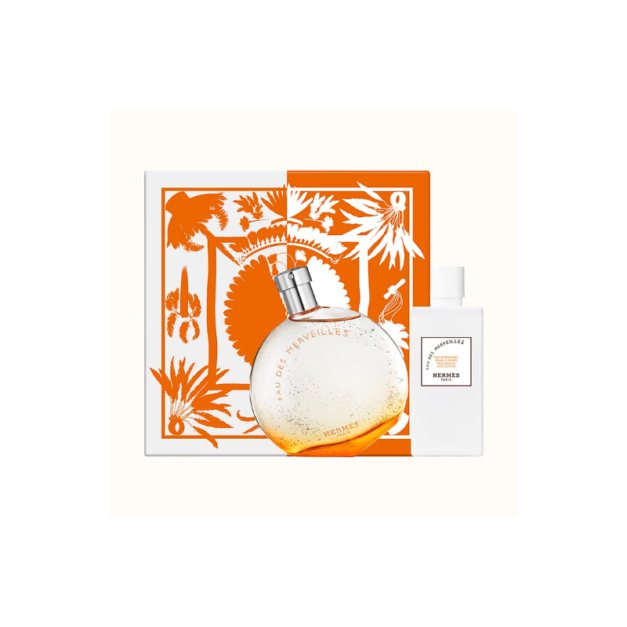 HERMES EAU DES MERVEILLES 100ML + BODY LOTION