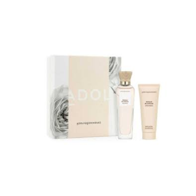 AGUA FRESCA DE ROSAS BLANCAS ADOLFO DOMINGUEZ  120ML + BODY LOTION