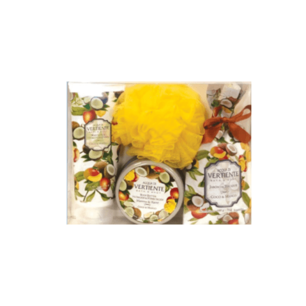 VERTIENTE  BODY LOTION + BODY BUTTER + JABON DE TOCADOR + ESPONJA