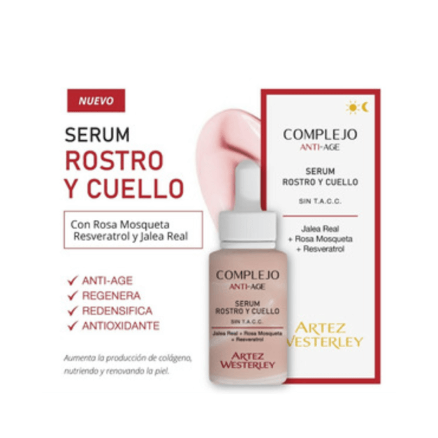 ARTEZ WESTERLEY COMPLEJO ANTI-AGE SERUM ROSTRO Y CUELLO