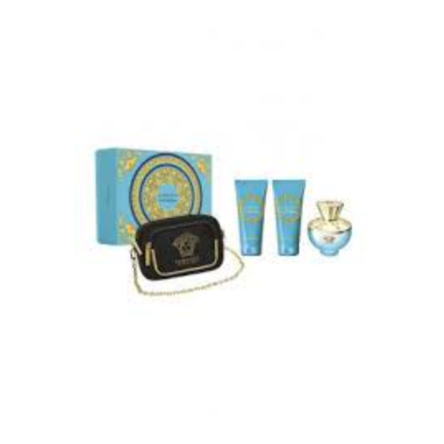 DYLAN TURQUOISE VERSACE 100ML + BODY GEL + SHOWER GEL + CLUTCH