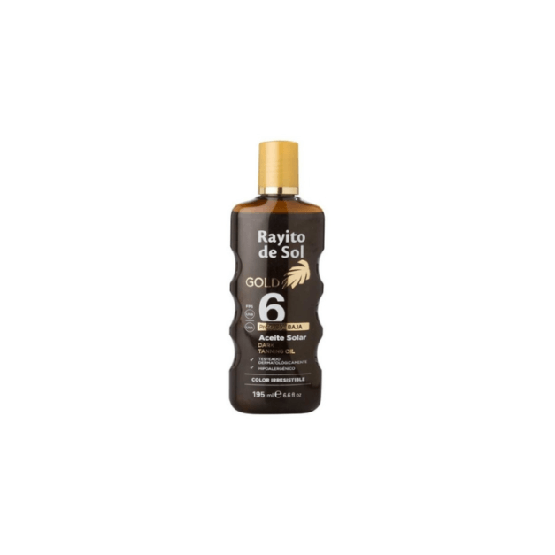 RAYITO DE SOL GOLD ACEITE SOLAR FPS 6 – COLOR IRRESISTIBLE 195ml