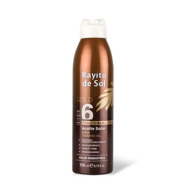 RAYITO DE SOL GOLD SPRAY ACEITE SOLAR – FPS 6