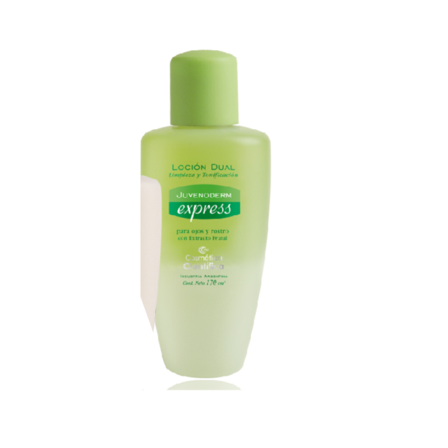 COSMÉTICA CIENTIFICA JUVENODERM LOCIÓN DUAL LIMPIEZA Y TONIFICACIÓN – PARA OJOS Y ROSTRO 170ML