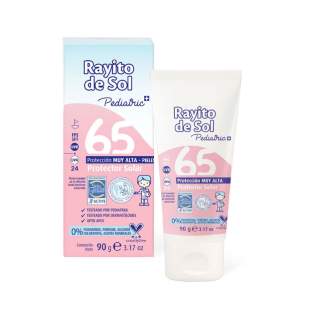 RAYITO DE SOL PROTECTOR SOLAR PEDIATRIC FPS65 – 90G