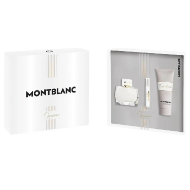 MONT BLANC SIGNATURE E.D. PARFUM 90ML + 7.5ML + BODY LOTION