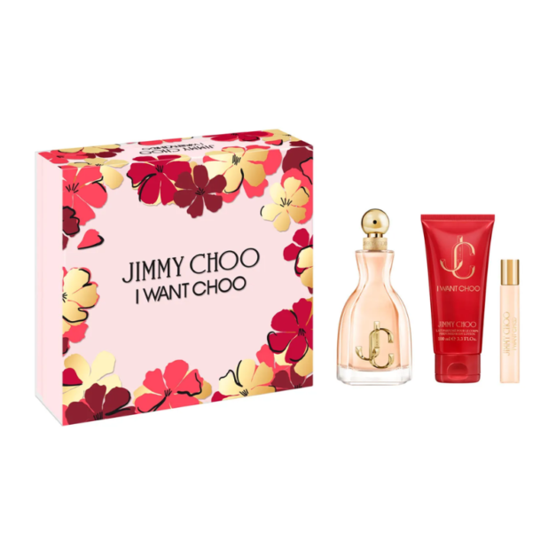 JIMMY CHOO I WANT CHOO E.D. PARFUM 100ML + 7.5ML + BODY LOTION