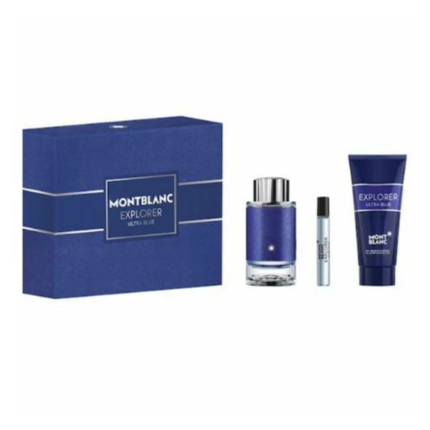 EXPLORER ULTRA BLUE MONT BLANC E.D.Parfum 100ML + 7.5 ML + SHOWER GEL