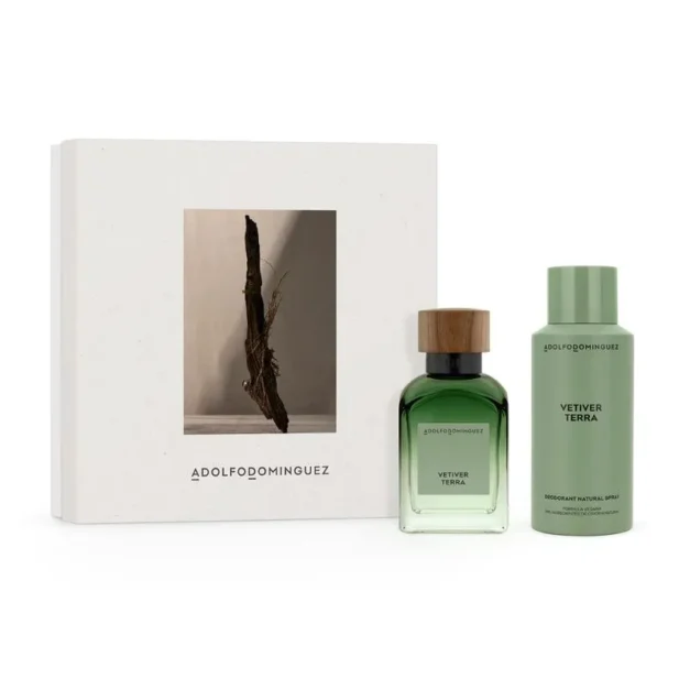 ADOLFO DOMINGUEZ VETIVER TERRA 120ML + DEO