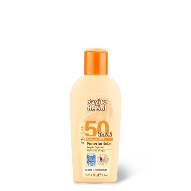 RAYITO DE SOL PROTECTOR SOLAR FPS50 – TRAVEL 130G