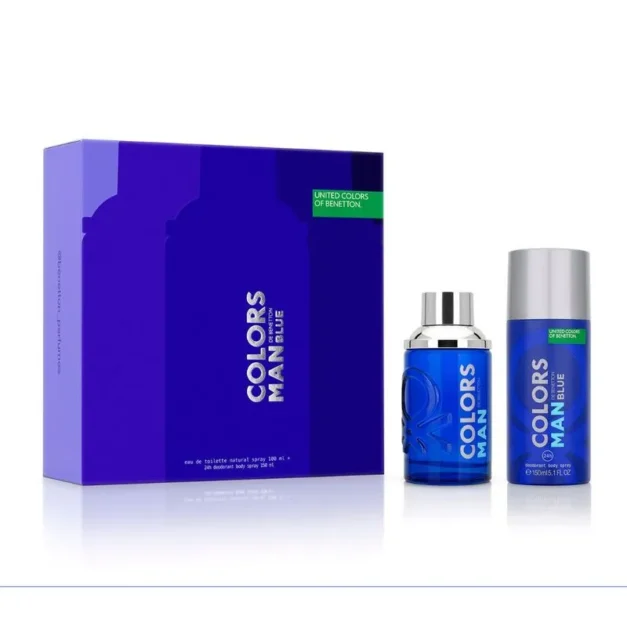 BENETTON COLORS MAN BLUE 100ML + DEO