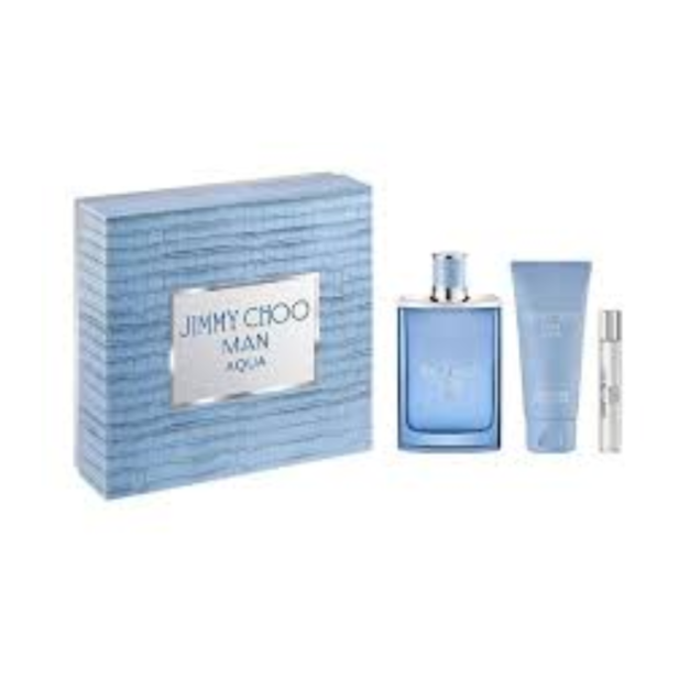 JIMMY CHOO MAN AQUA 100ML + 7.5ML + SHOWER GEL