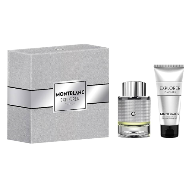 MONT BLANC EXPLORER PLATINIUM E.D. PARFUM 60ML + SHOWER GEL
