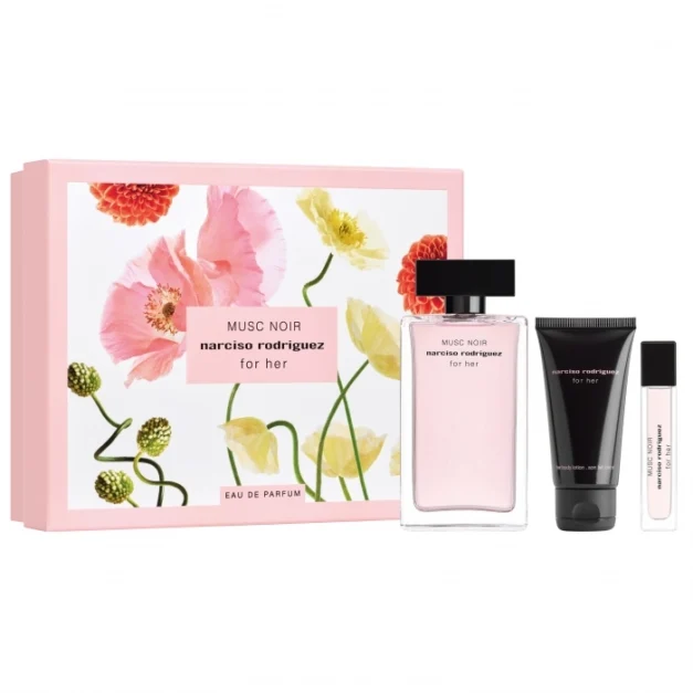 NARCISO RODRIGUEZ MUSC NOIR FOR HER E.D. PARFUM 100ML + 10ML + BODY LOTION