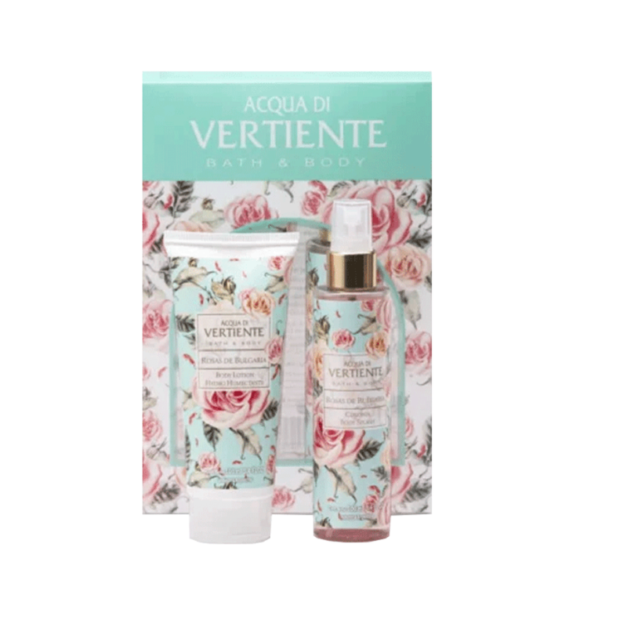 VERTIENTE ROSAS DE BULGARIA BODY SPLASH 100ML + BODY LOTION 100ML
