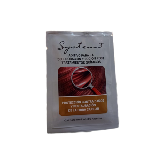 SYSTEM 3 ADITIVO PARA LA DECOLORACIÓN Y LOCIÓN POST TRATAMIENTOS QUÍMICOS 10ML