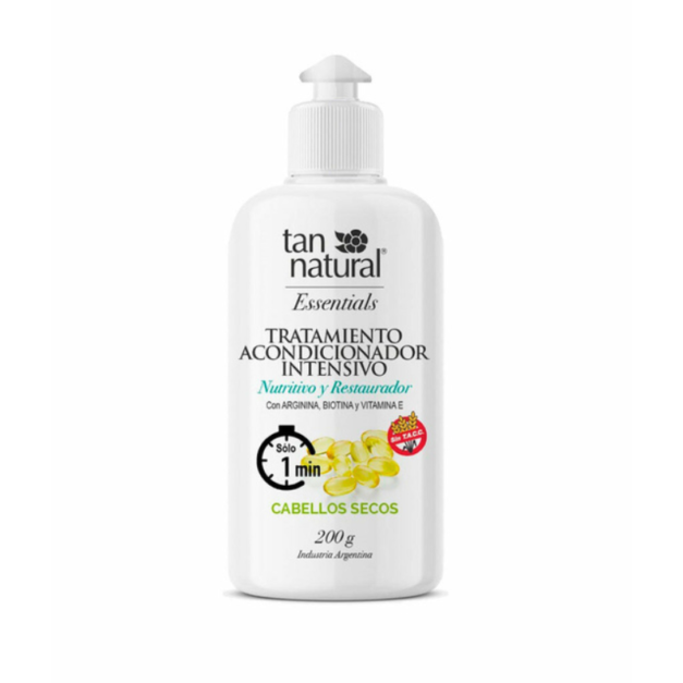 TAN NATURAL TRATAMIENTO ACONDICIONADOR INTENSIVO – CON ARGININA, BIOTINA Y VITAMINA E 200g