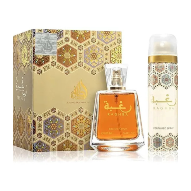 LATTAFA RAGHBA E.D.Parfum 100 ml. vap. + 36ML DEO ARABE