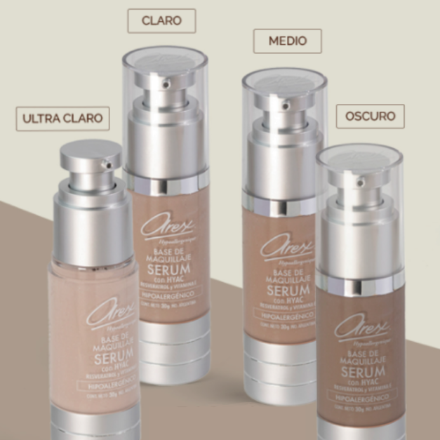 AREX hypoallergenique MAQUILLAJE SERUM CON ÁCIDO HYALURÓNICO