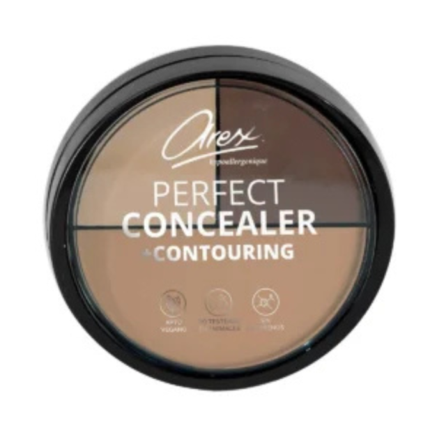 AREX hypoallergenique PALETA TRÍO PERFECT CONCEALER + CONTOURING CREMOSO