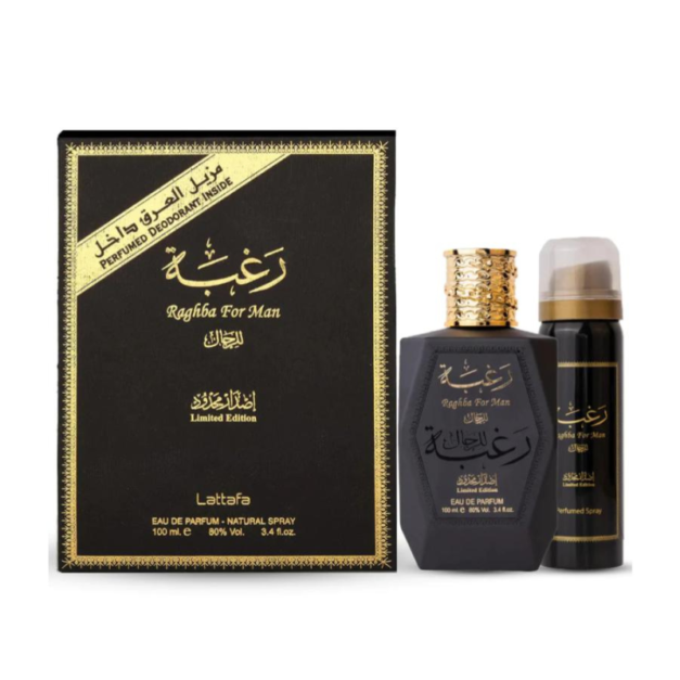 LATTAFA RAGHBA FOR MAN E.D.Parfum 100 ml. vap. + 36ML DEO ARABE