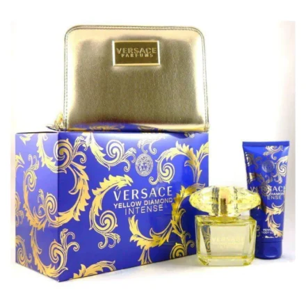YELLOW DIAMOND INTENSE VERSACE E.D.Parfum 90ml+ BODY LOTION 100ml + POUCH