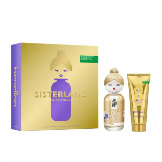 BENETTON SISTERLAND GOLDEN VAINILLA 80ML + BODY LOTION