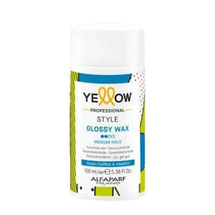 YELLOW STYLE GLOSSY WAX – MEDIUM HOLD 100ML